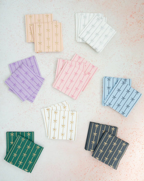 NAPKINS SMALL - BLUE SIGNATURE BOW