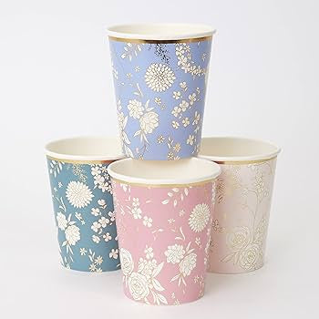 CUPS - FLORAL LACE ENGLISH GARDEN