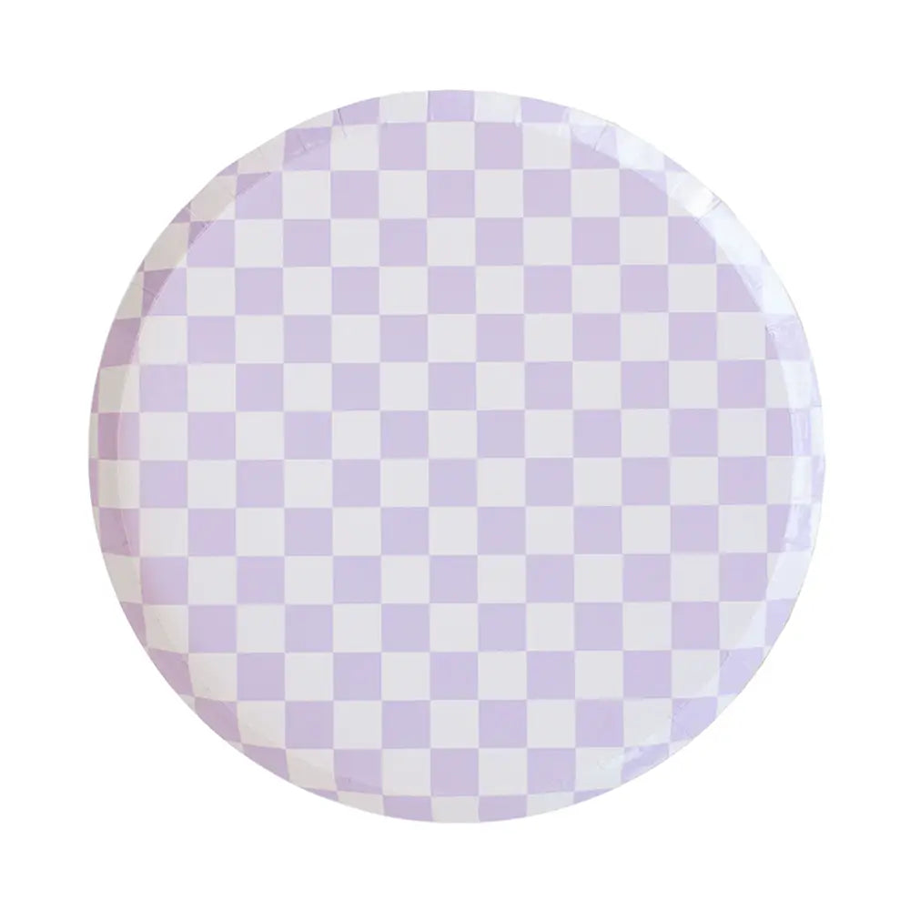 PLATES LARGE SIDE - PURPLE LILAC CHECK IT