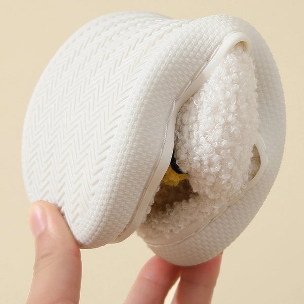 SLIPPERS - PLUSH HAPPY FACE SLIDER KIDS