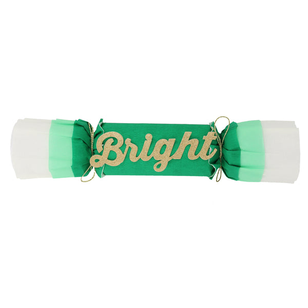 CRACKERS - MERRY & BRIGHT CHRISTMAS CREPE MERI MERI