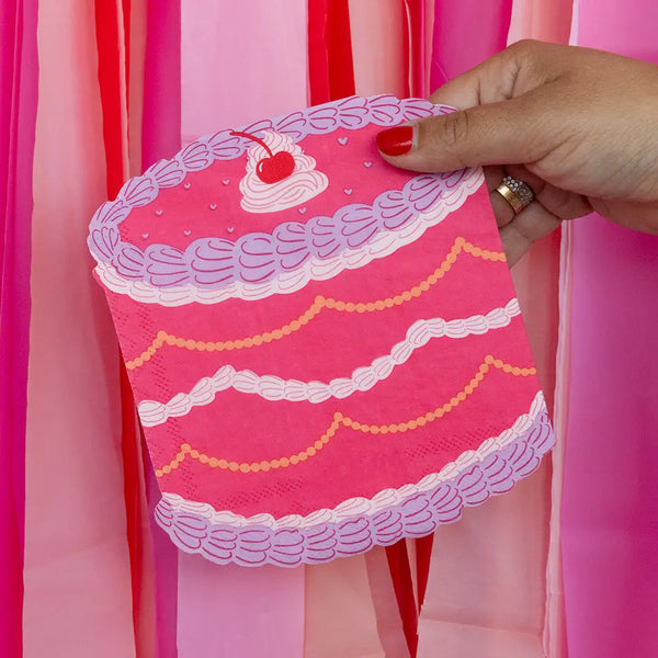 NAPKINS SMALL - SWEETS CHERRY ON TOP CAKE