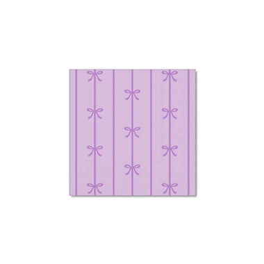 NAPKINS SMALL - PURPLE LILAC SIGNATURE BOW