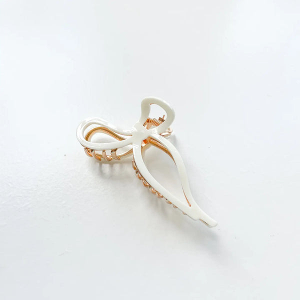 HAIR CLAW CLIP - RIBBON BOW