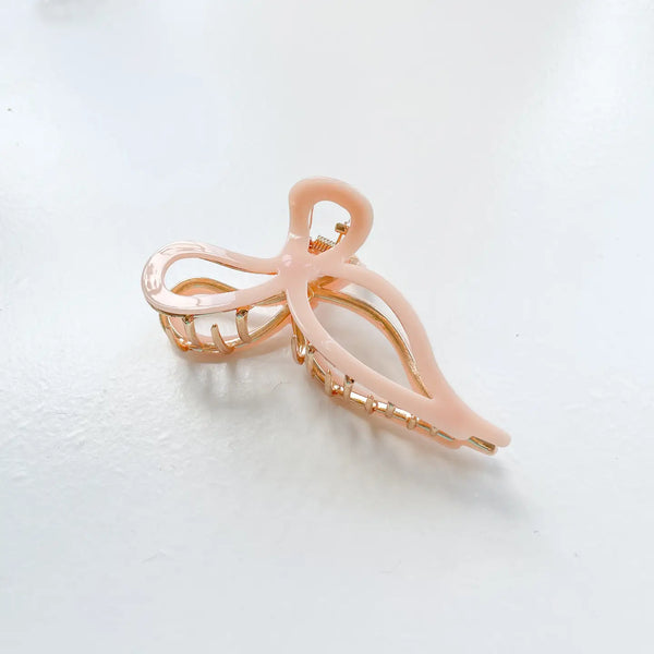 HAIR CLAW CLIP - RIBBON BOW