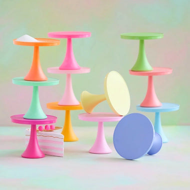 CAKE STAND MEDIUM - GLITTERVILLE RAINBOW SERIES