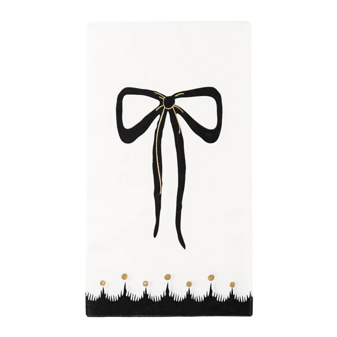 NAPKINS DINNER - BLACK ELEGANT BOW