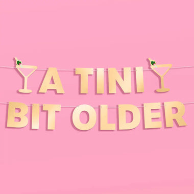 WORD MIX GARLAND - A TINI BIT OLDER MARTINI GOLD