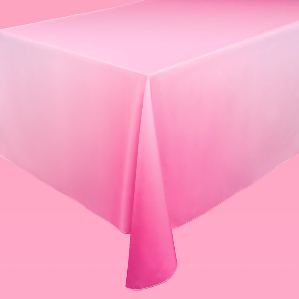 TABLECOVER FABRIC - OMBRE PINK WASHABLE