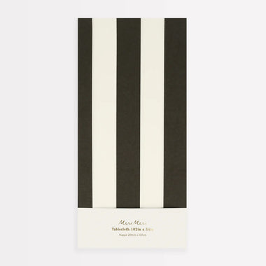 TABLECOVER PAPER - STRIPE BLACK