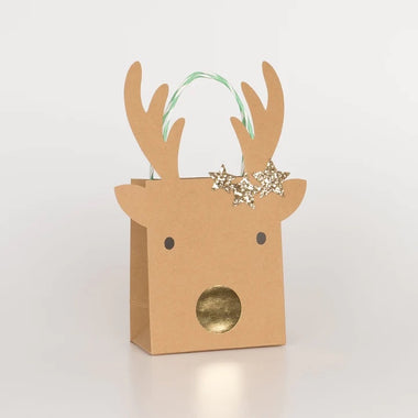GIFT BAGS - MERI MERI SMALL REINDEER (2 pack)