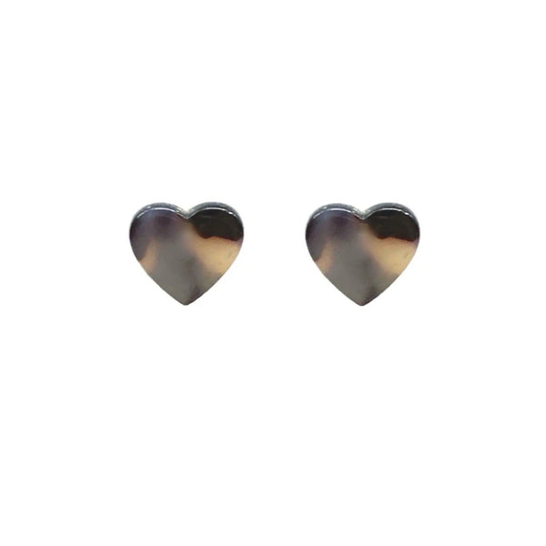 EARRINGS - TORTOISE HEARTS