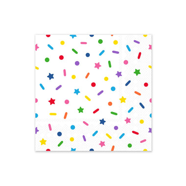 NAPKINS LARGE - MIXED RAINBOW SPRINKLES