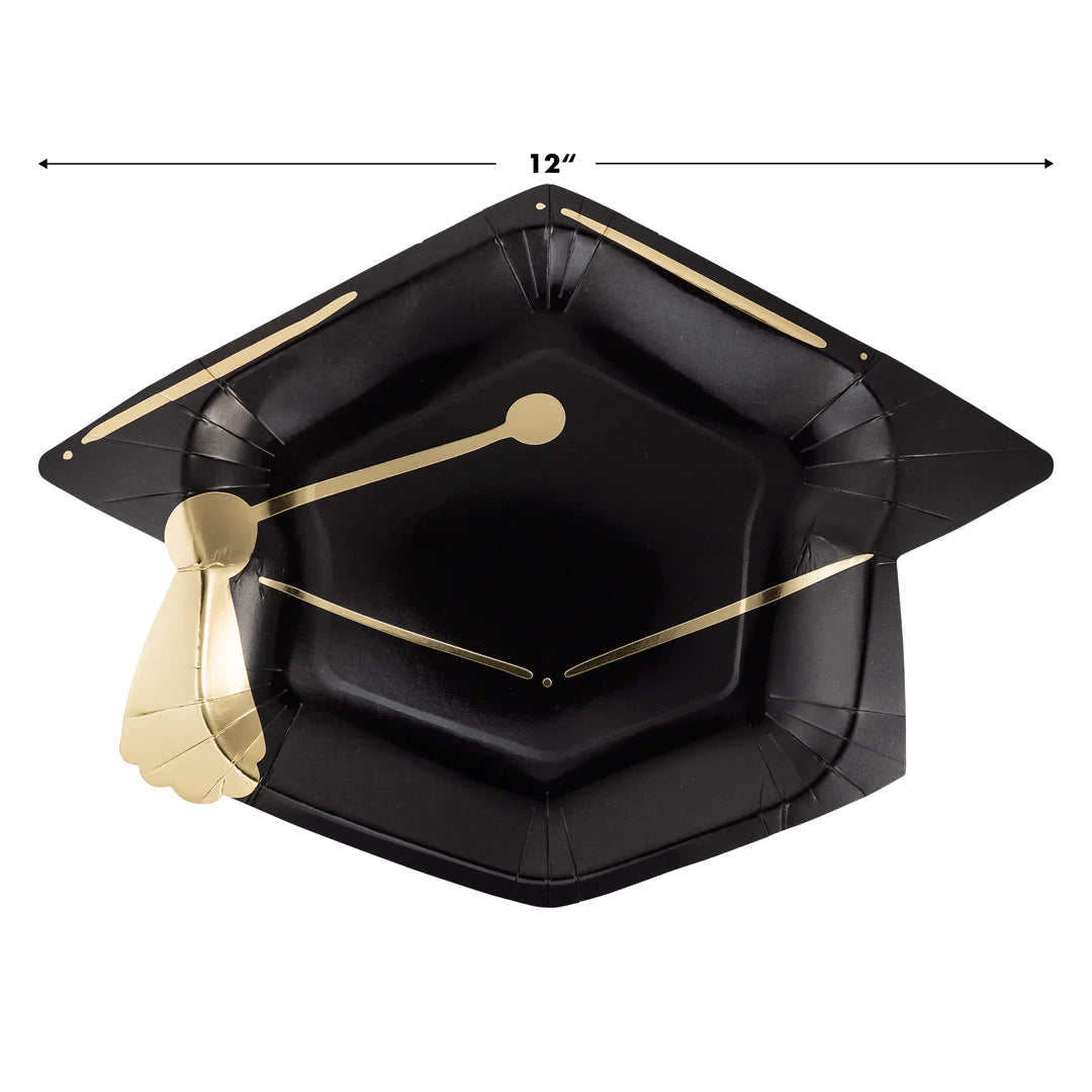 PLATES LARGE - GRADUATION CAP