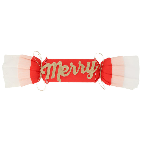 CRACKERS - MERRY & BRIGHT CHRISTMAS CREPE MERI MERI