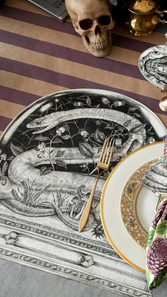 PLACEMATS - DIE-CUT SNAKE CLOCHE (Pack of 12)