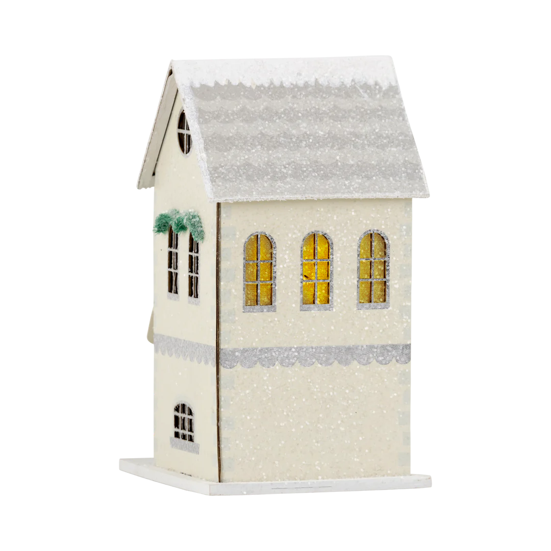 HEIRLOOM HOLIDAY DECOR - CHRISTMAS VILLAGE LIGHT-UP VILLAGE HOUSE