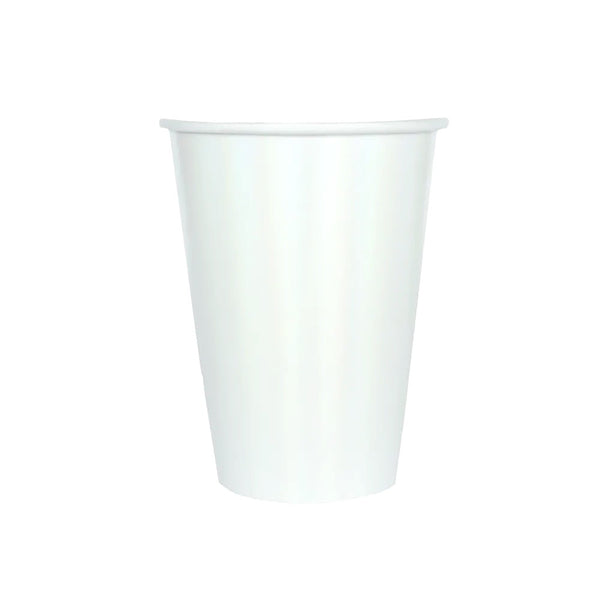 CUPS - WHITE LARGE PEARLESCENT OPALESCENT GILD SHADE