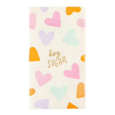 NAPKINS DINNER - VALENTINES HEY SUGAR CONVERSATION HEARTS