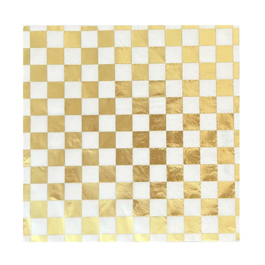 NAPKINS LARGE - GOLD CHECK IT CLASH