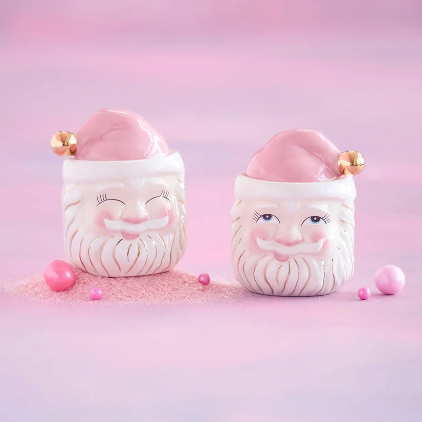 GLITTERVILLE CHRISTMAS - PAPA NOEL PINK CANDY JAR