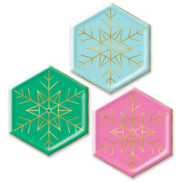 PLATES LARGE - CHRISTMAS SNOWFLAKE