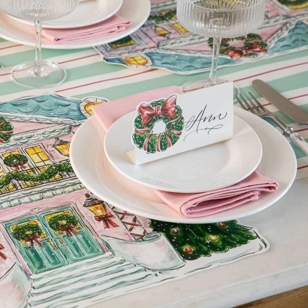 PLACE CARDS - HOLIDAY WREATH