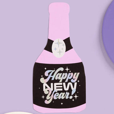 NAPKINS SMALL - NYE NEW YEARS RETRO CHAMPAGNE