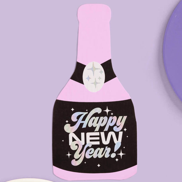 NAPKINS SMALL - NYE NEW YEARS RETRO CHAMPAGNE