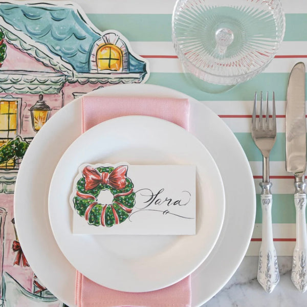 PLACE CARDS - HOLIDAY WREATH
