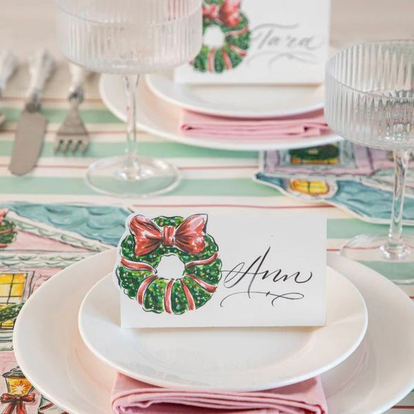 PLACE CARDS - HOLIDAY WREATH