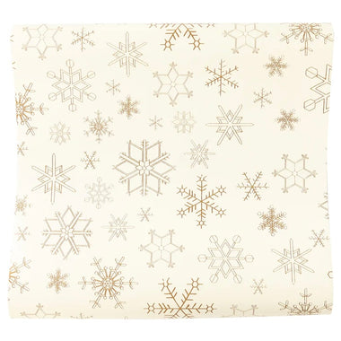 TABLERUNNER - GOLD SNOWFLAKES