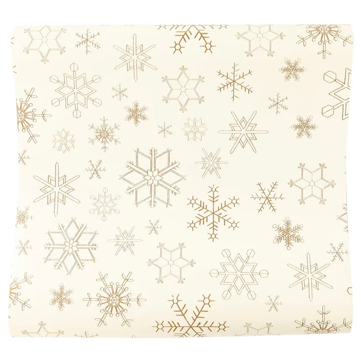 TABLERUNNER - GOLD SNOWFLAKES