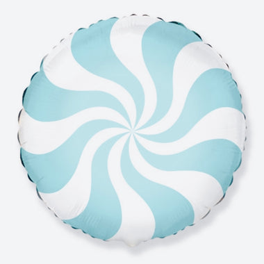 BALLOONS - CANDY & SWEETS SWIRL PASTEL AQUA BLUE