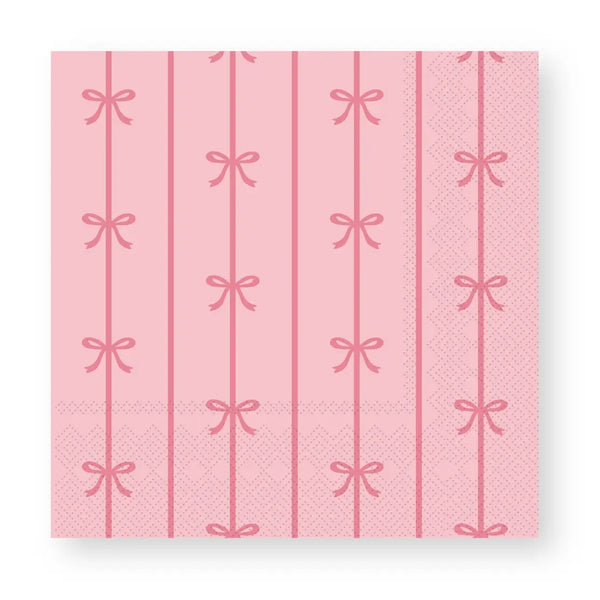 NAPKINS LARGE - PINK SIGNATURE BOW