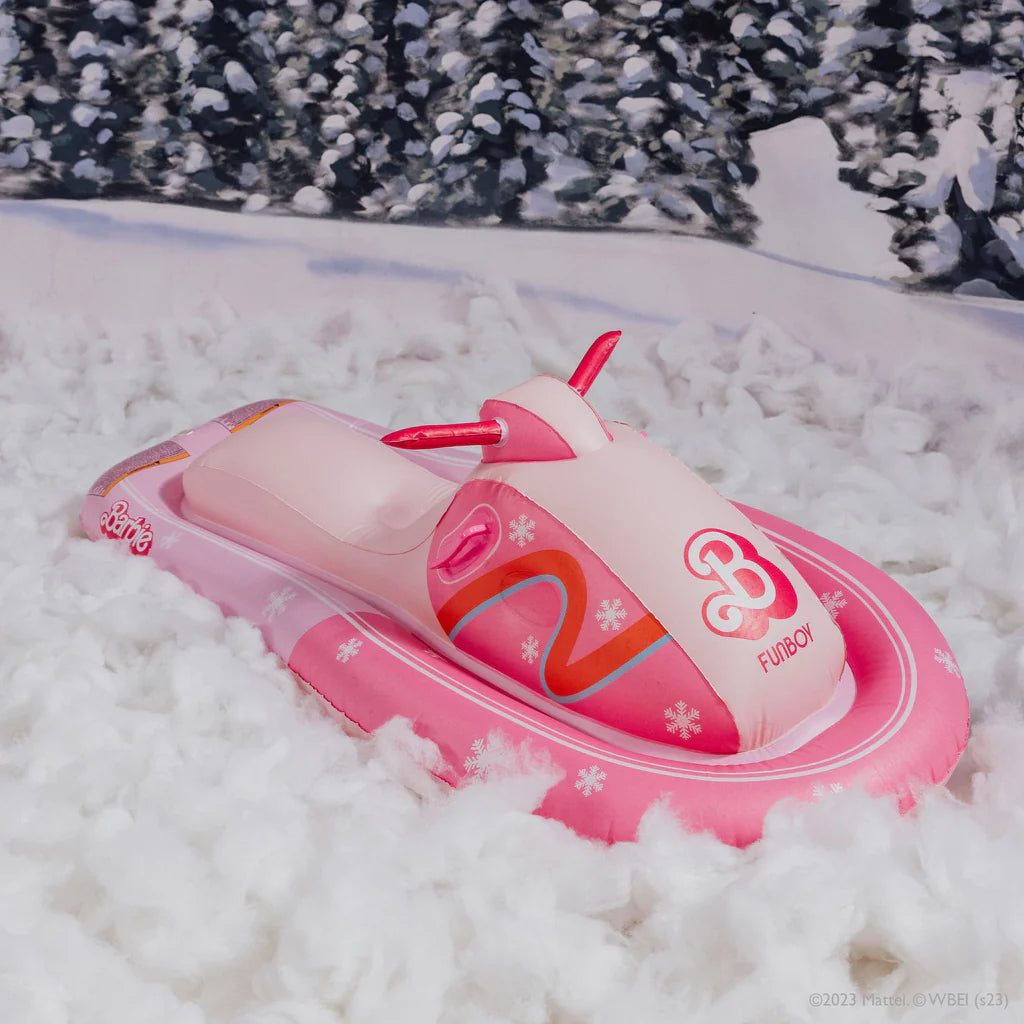 LUXE RIDE-ON SLED - Barbie™ The Movie x FUNBOY SNOWMOBILE (Holds 1-2 riders)