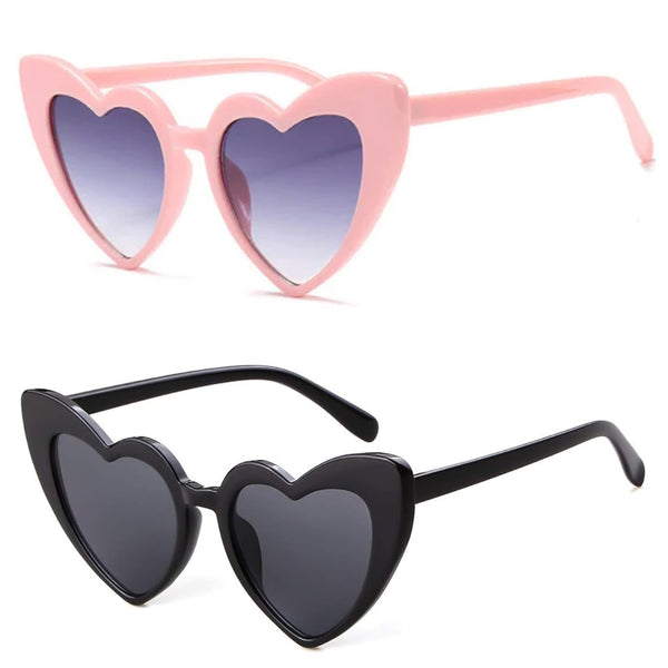 SUNGLASSES ADULT - RETRO HEART SUNNIES