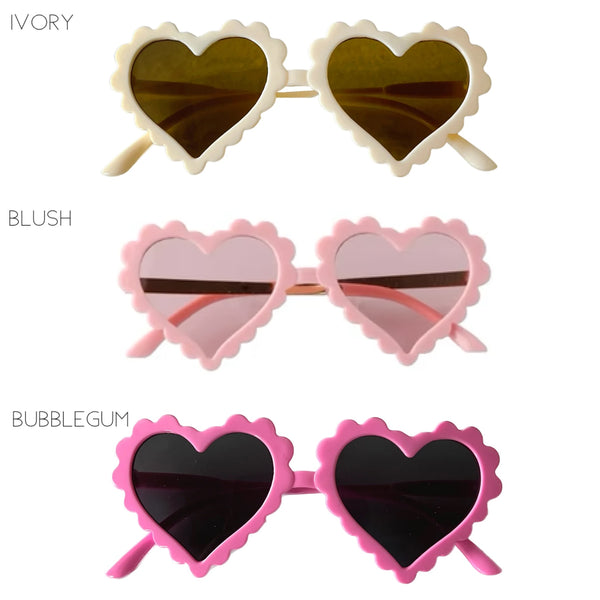 SUNGLASSES KIDS - SCALLOP HEART SUNNIES
