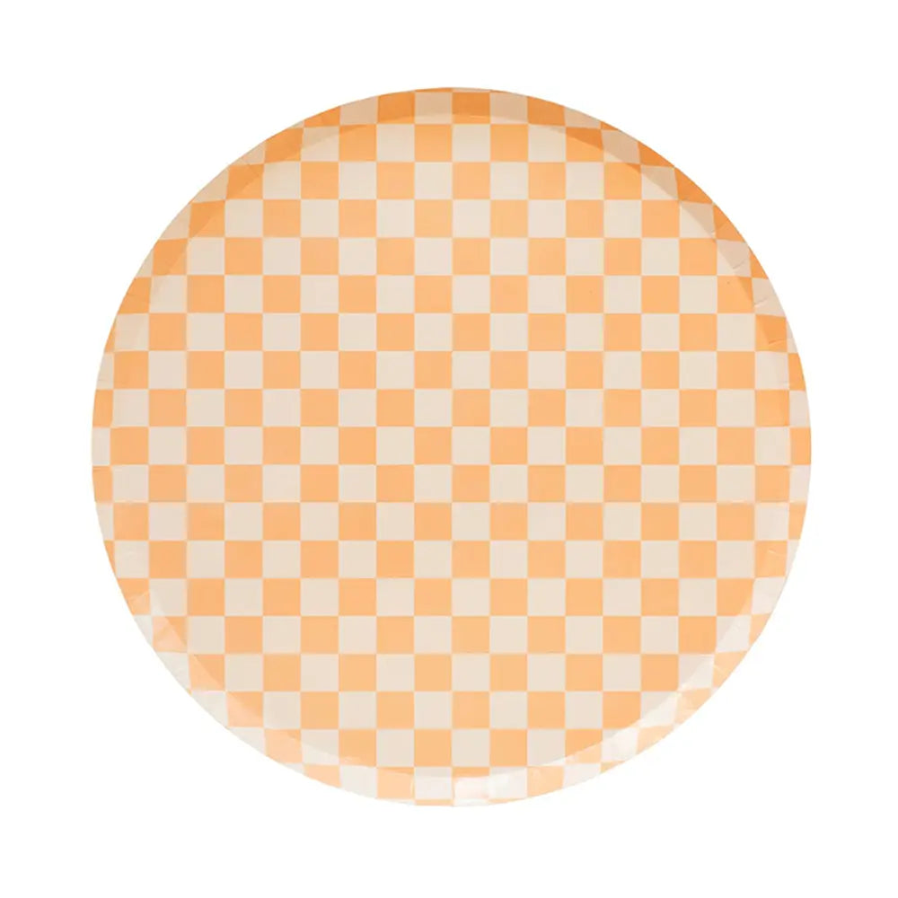 PLATES LARGE SIDE - PEACHES + CREAM CHECK IT