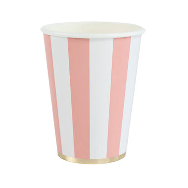 CUPS - PINK CABANA STRIPE
