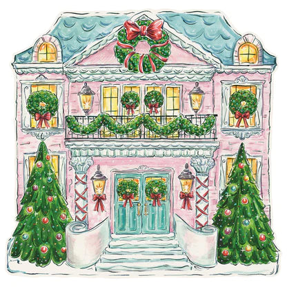 PLACEMATS - DIE-CUT HOLIDAY MANSION (Pack of 12)