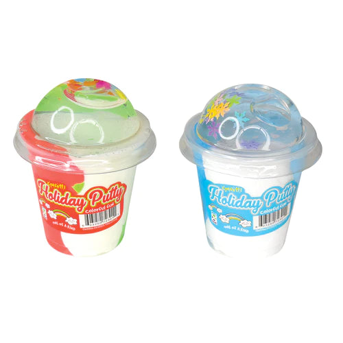 Holiday Mix Ins, Putty/Slime Kit, Clear/Confetti/Colorful