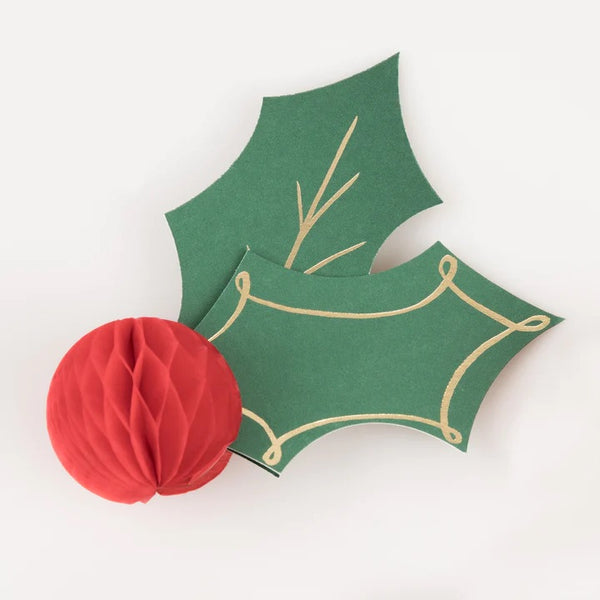 PLACE CARDS - HONEYCOMB HOLLY (set of 8)