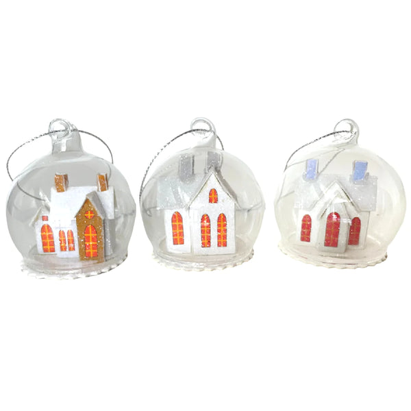 HEIRLOOM GLASS ORNAMENTS - CODY FOSTER FROSTY ADOBE SNOW GLOBE
