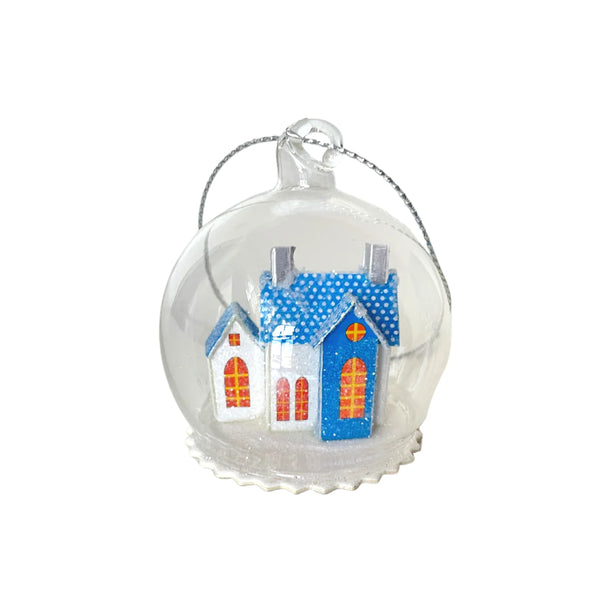 HEIRLOOM GLASS ORNAMENTS - CODY FOSTER FROSTY ADOBE SNOW GLOBE