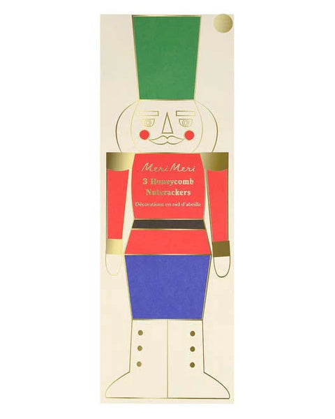 HONEYCOMB DECORATIONS - NUTCRACKERS MERI MERI