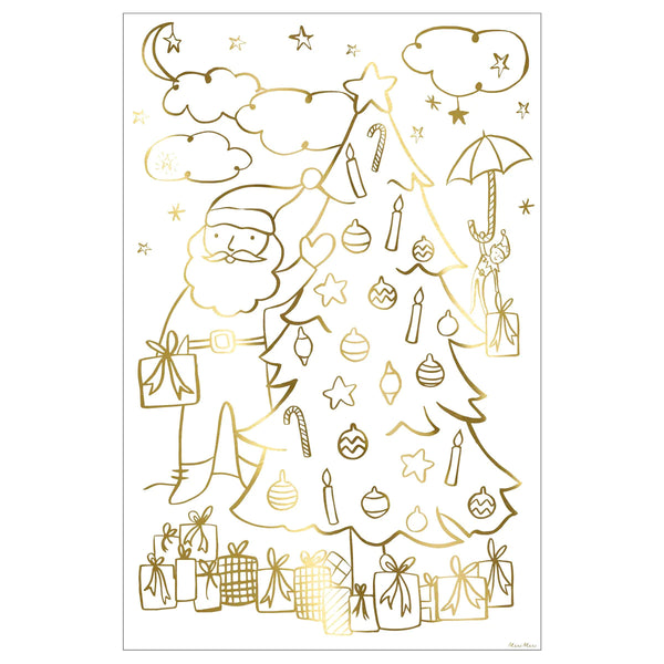 COLOURING POSTER SET - CHRISTMAS