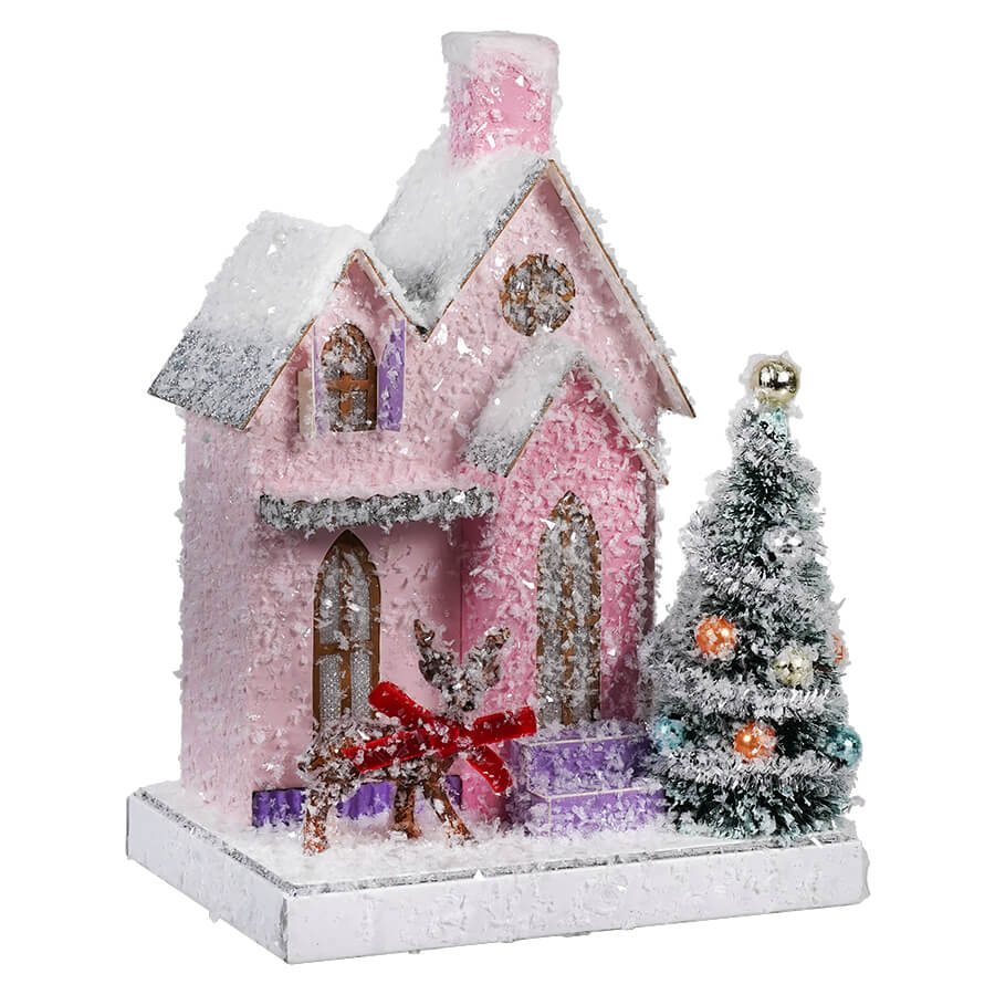 HEIRLOOM HOLIDAY DECOR - CODY FOSTER PETITE PINK HOUSE