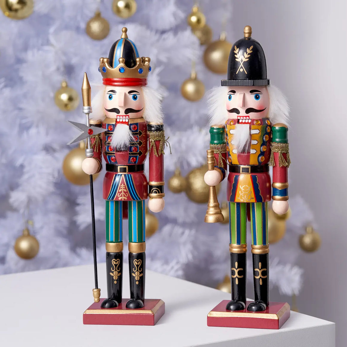 NUTCRACKER - CHRISTMAS WOODEN SOLDIERS (set of 2)