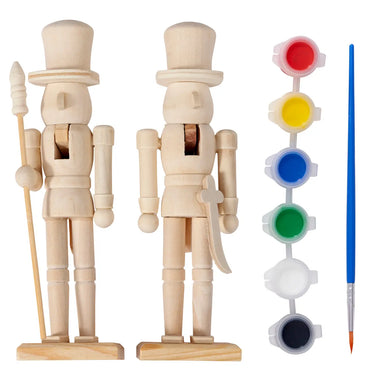 CRAFT KIT - PAINT YOUR OWN NUTCRACKER TRADITIONAL (set of 2)